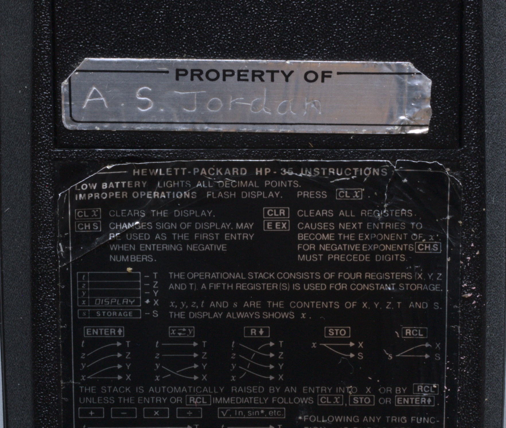 HP-35 property of ASJ